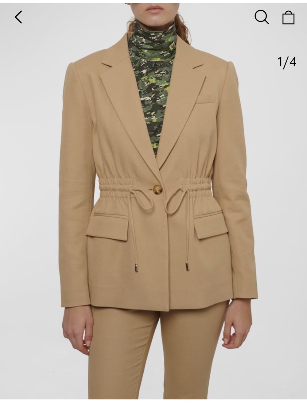 Derek Lam 10 Crosby Tan Blazer
